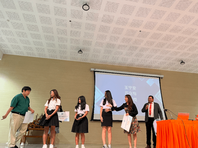 乌隆他尼皇家大学汉语专业学生在成都技术学院留学总结交流活动现场